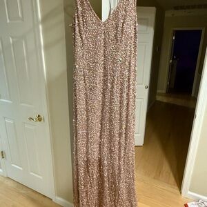 Sparkling Pink Sequin Gown